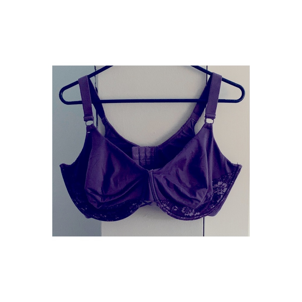 Purple plus size bra